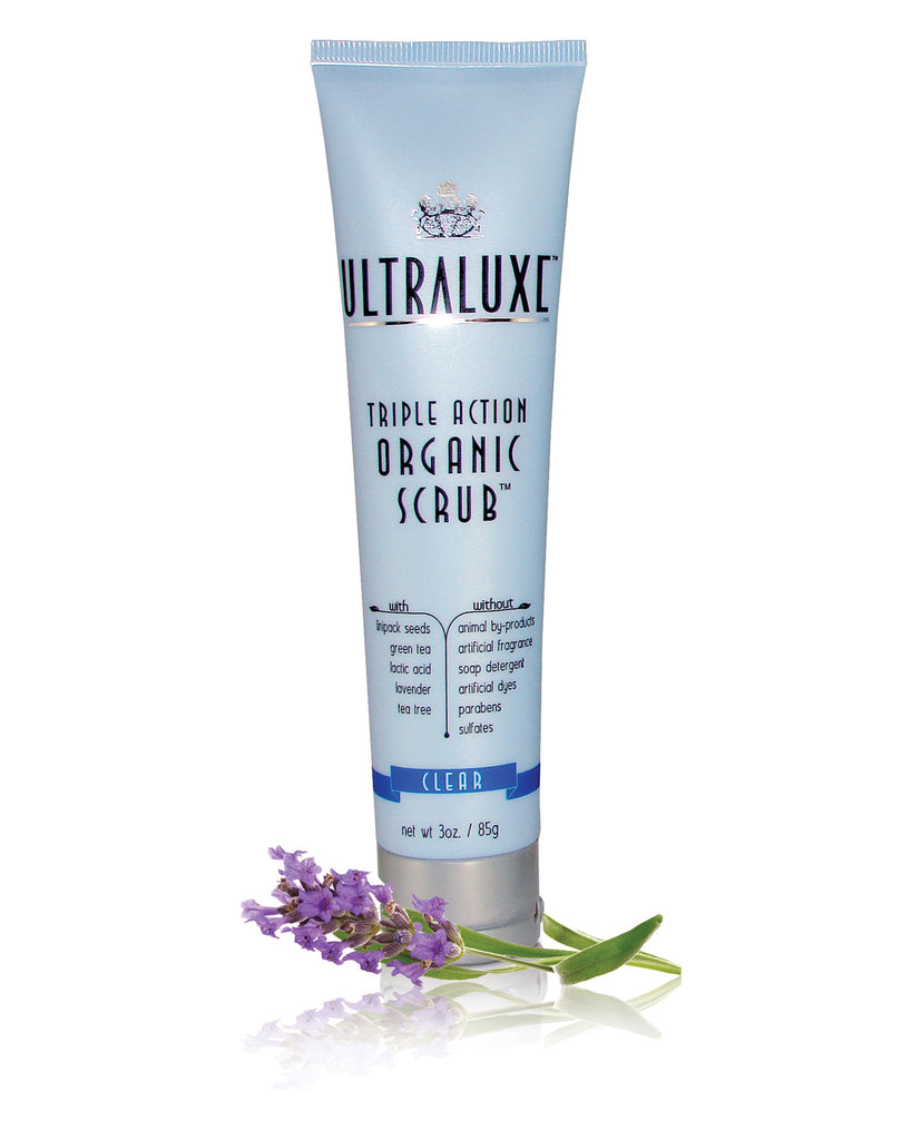 Triple Action Organic Scrub - Clear - UltraLuxe - The Beauty Blazers - UltraLuxe